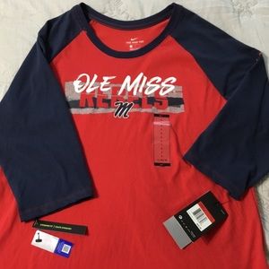 Nike “Ole Miss” 3/4 Sleeve T-Shirt